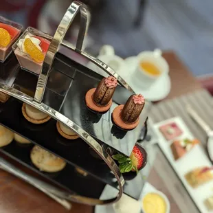 a variety of desserts