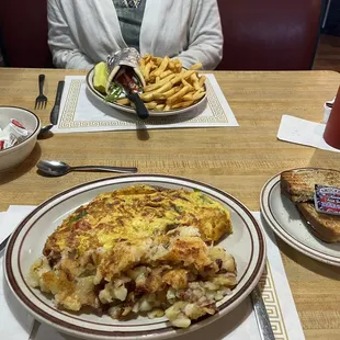 a plate of food on a table