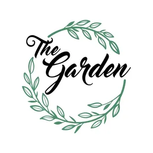 the logo for the garden