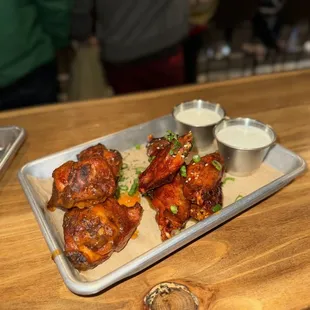 Cherry Wood Smoked &amp; Fried Wings