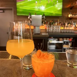 Mimosa and Garibaldi.
