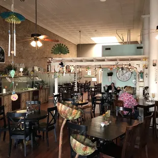 Salad bar and Dining area