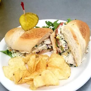 Mother clucker sandwich...aka chicken salad