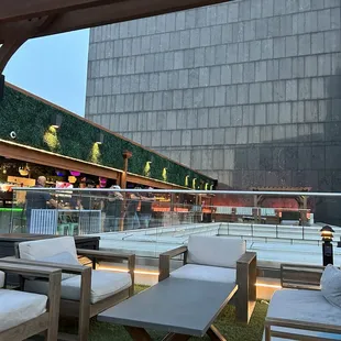 Bar and patio