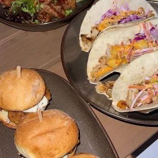 a variety of food items