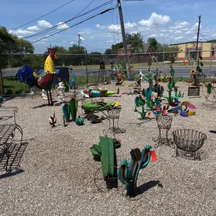 Outside grounds display...