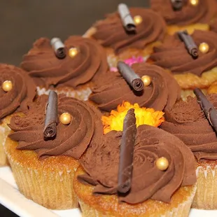 Boston Cream Pie Cupcakes.