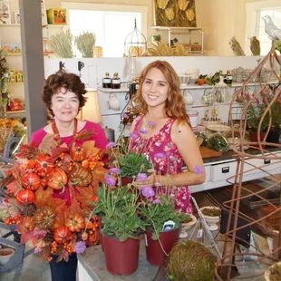 Pam &amp; Devon in the gift store