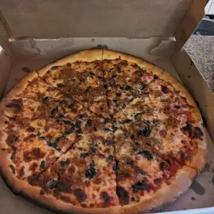 a pizza in a box
