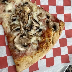Mushroom Pizza By The Slice