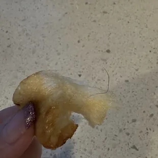 Hair cooked into knot