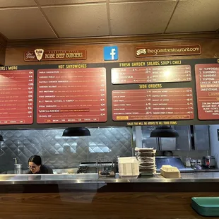 Menu, no more Rueben