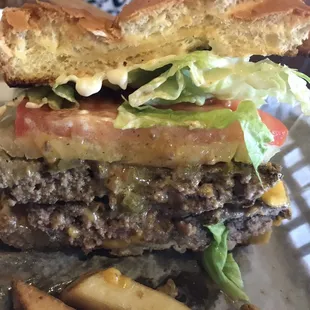 Double cheeseburger