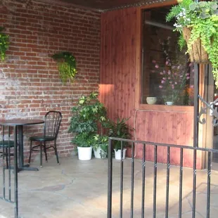 the front porch of a restaurant