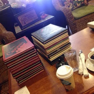 Soy latte with bourbon coffee with a side of every yearbook from clarinda.