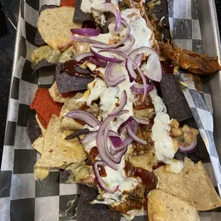 Pulled pork nachos