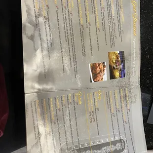 Regular menu, 2 of 3, October 2021