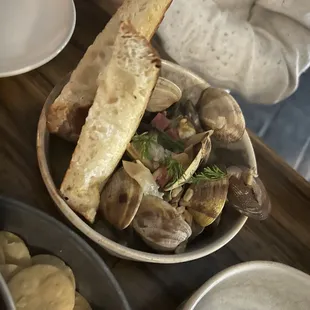 Local Clams w/ Grilled Bread