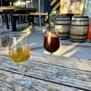 White wine and sangria