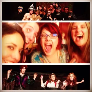 Pic w/ the cast after the vaudeville review (they always have it after each show), selfie, &amp; a shot of &quot;Witches of Westchester.&quot;
