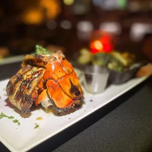 a plate of food on a table