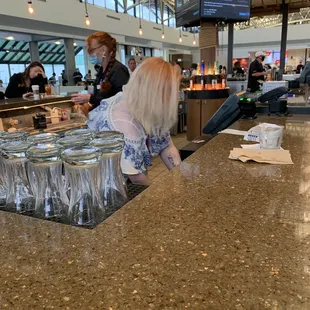 Inattentive bartenders.