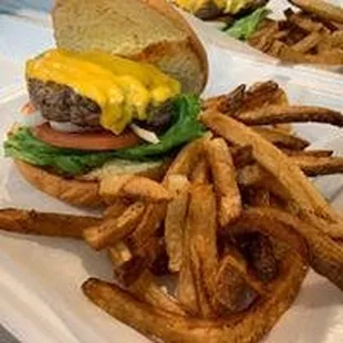 Classic Cheeseburger and Fresh cut Fries