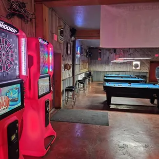 G3 Fire dartboards that go online and Diamond brand pool tables!