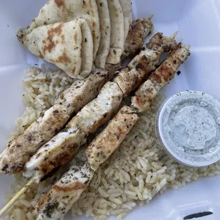 Chicken Souvlaki on a Stick
