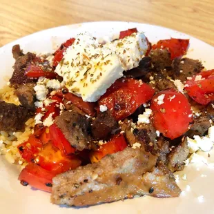 Greek Style Rice Bowl w/ Lamb