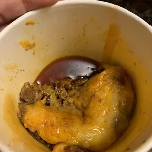 Puddle of oil in Chili Cheese Bowl