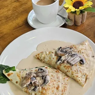 Chicken Marsala Crepe