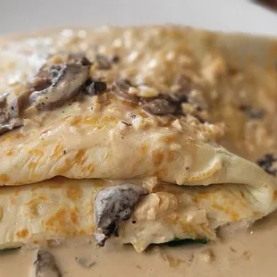 Chicken Marsala Crepe