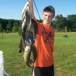Spend some time fishing our stocked pond