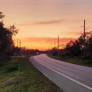 outside