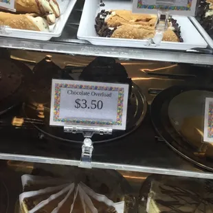 a variety of desserts