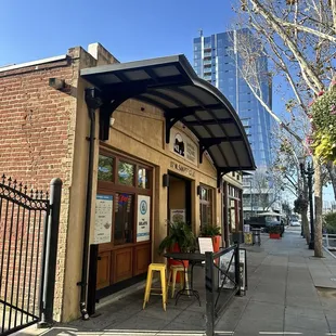 outside