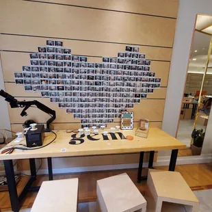 Station with jewelry chains. I'm guessing for the permanent jewelry.