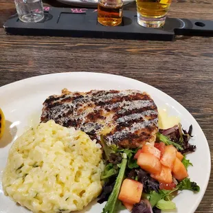 Pecan Crusted Mahi with Parmesan Risotto