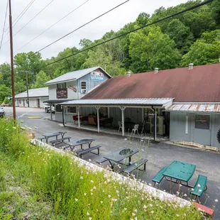 Enjoy some ice cream on our outdoor benches!