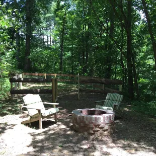 Fire pit and fully enclosed dog run - perfect for our pooch and evening s'mores-making