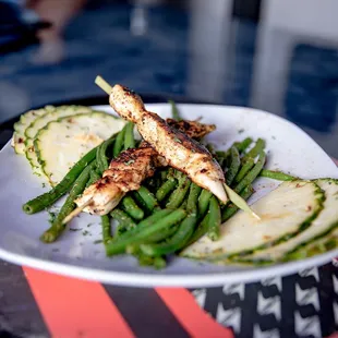 a plate of food on a table