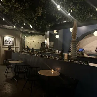 Larger view of bar area.
