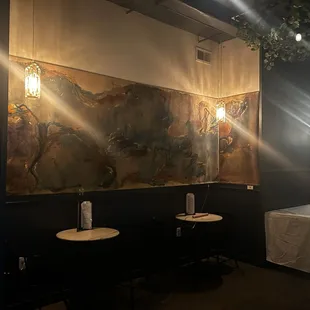 Happy hour area by bar