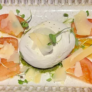 Summer salad tomato and burrata