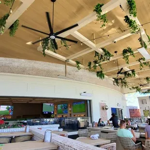 Outdoor patio area