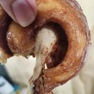 Undercooked doughnut