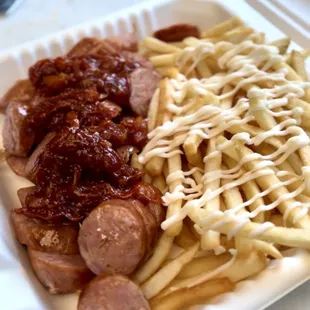 Try their CURRYWURST! It's the best, as well as their cold cut sandwiches and brats  Ps. They're also in Long Beach @ Bixby park
