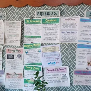 Great way to post menu.