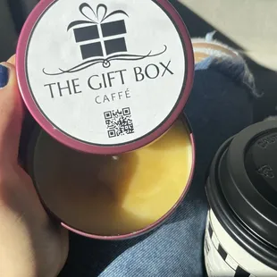 Coffee scented candle